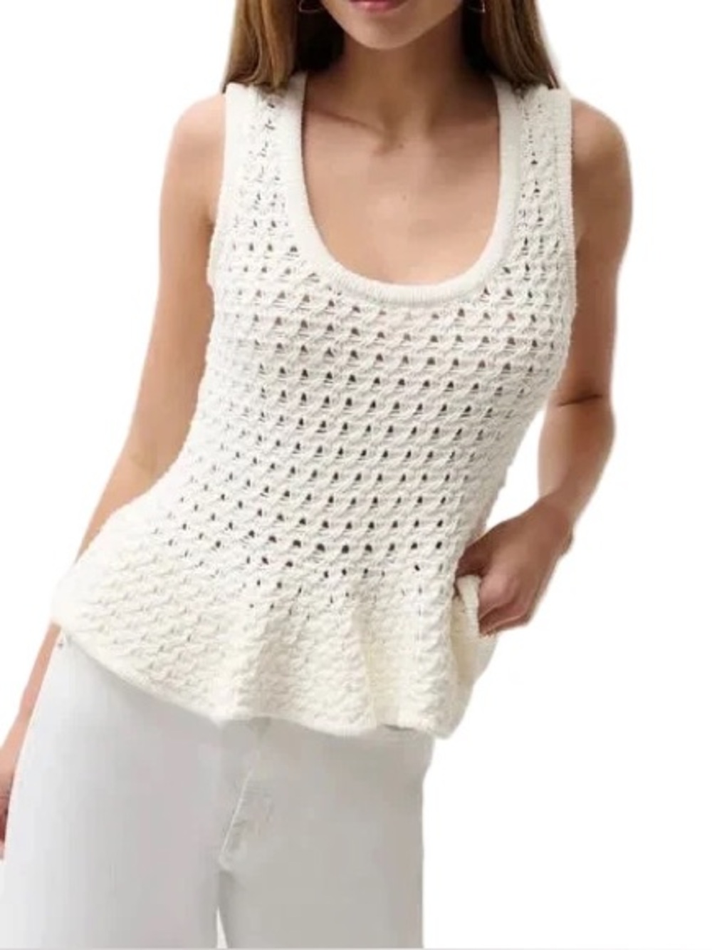 Anna Peplum Sweater Tank